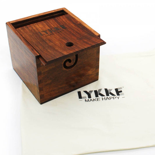 Lykke Crafts Works Indian Acacia (Rosewood) Yarn Box w Cover
