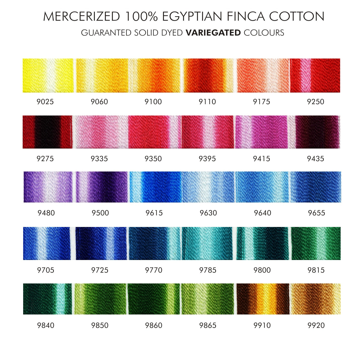 Presencia Pearl Cotton Size 5 Variegated Colours