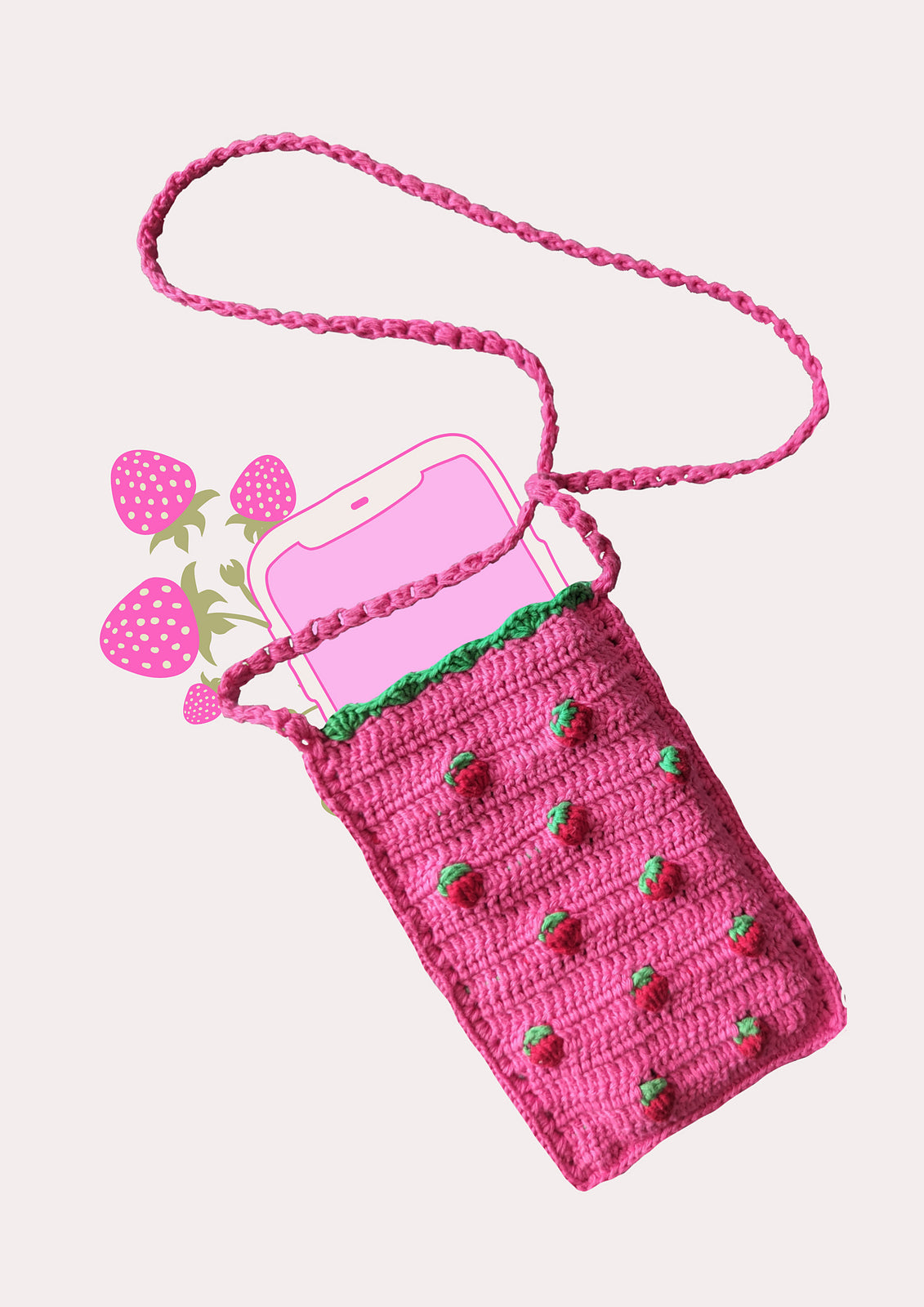 Strawberry Fields Phone Bag Kit