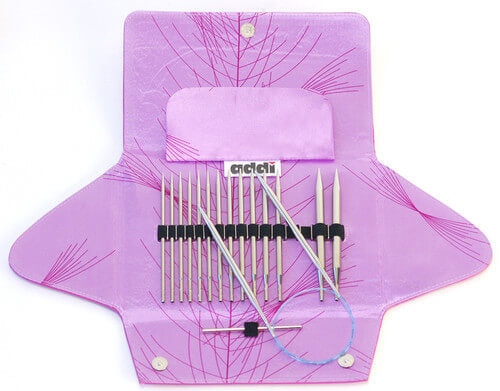 addi Click Rocket Interchangeable Knitting Needle Long Lace Tip Set