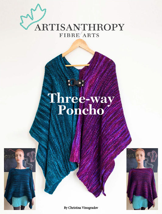 Modèle de poncho à trois voies