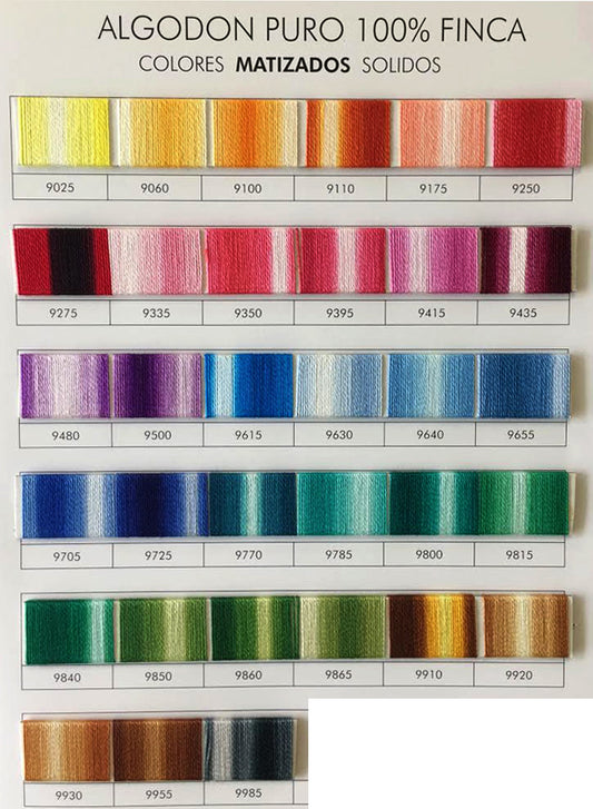 Presencia Pearl Cotton Size 12 Variegated Colours