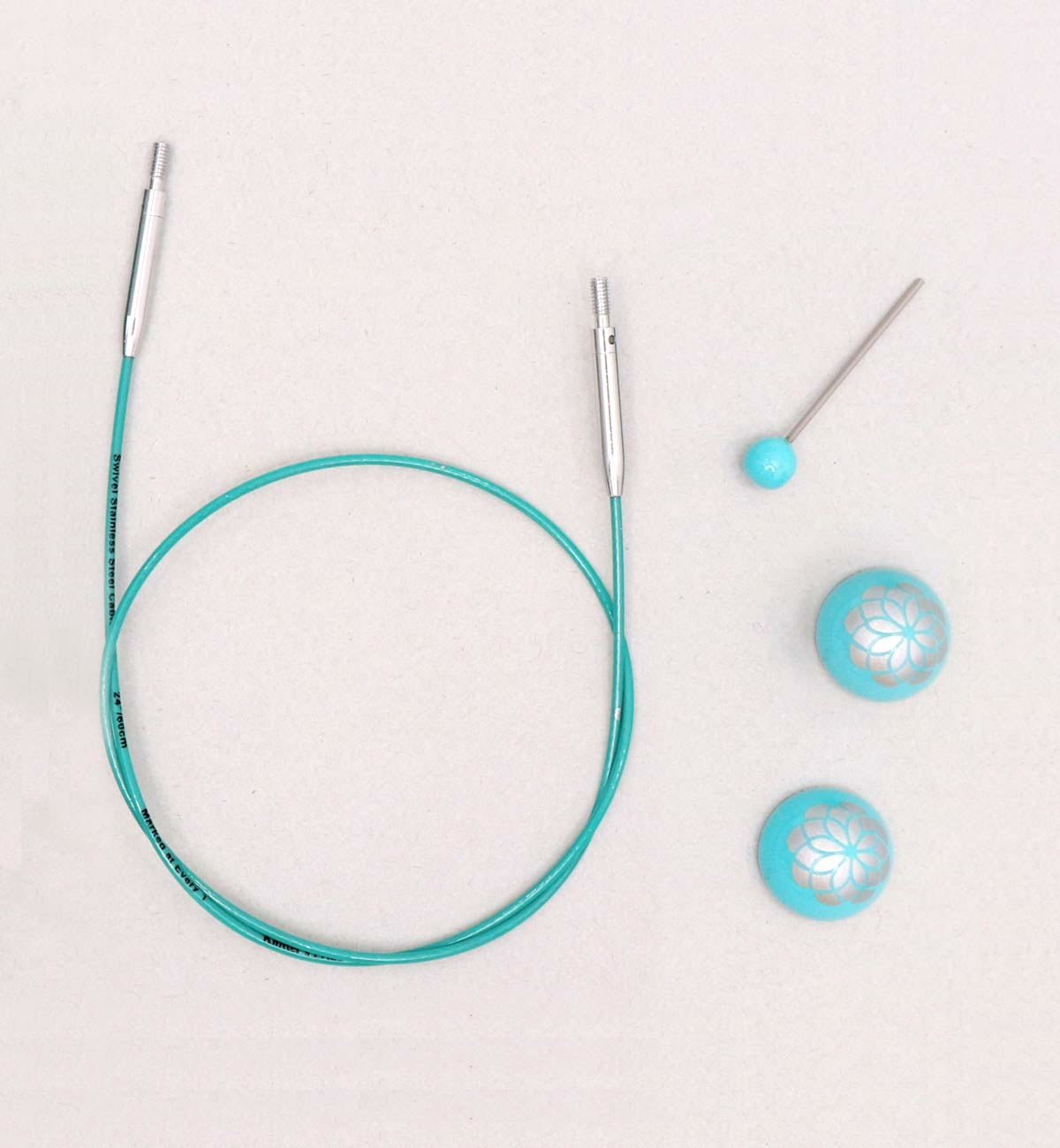 Knitter's Pride Mindful Collection Swivel Teal Cords