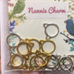 Nannie Charm * Kittens * Stitch Markers - Silver & Gold Kittens