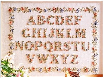 Échantillonneur Permin of Copenhagen - Flower ABC