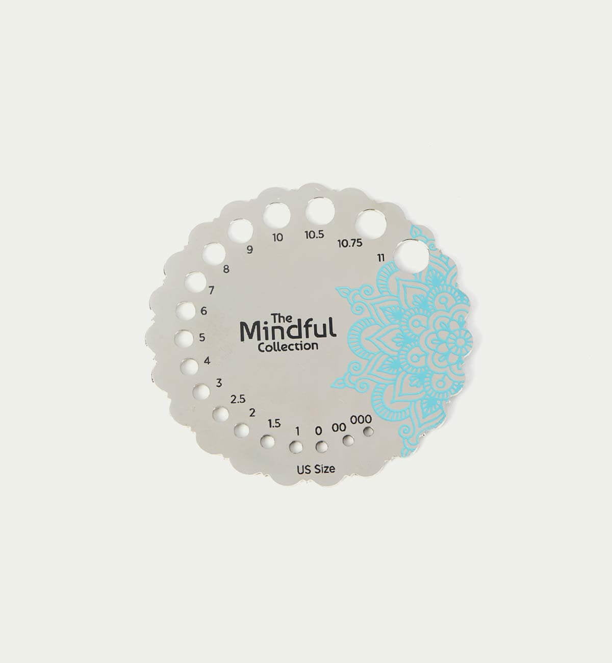 Knitter's Pride Mindful Collection Silver-Plated Needle Gauge