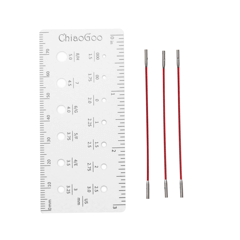 ChiaoGoo Twist Red Cables - Shorties